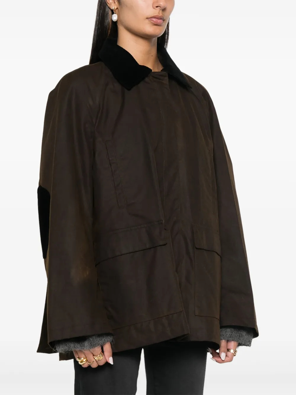 TOTEME - Women Wax Cotton Organic Country Jacket - 2