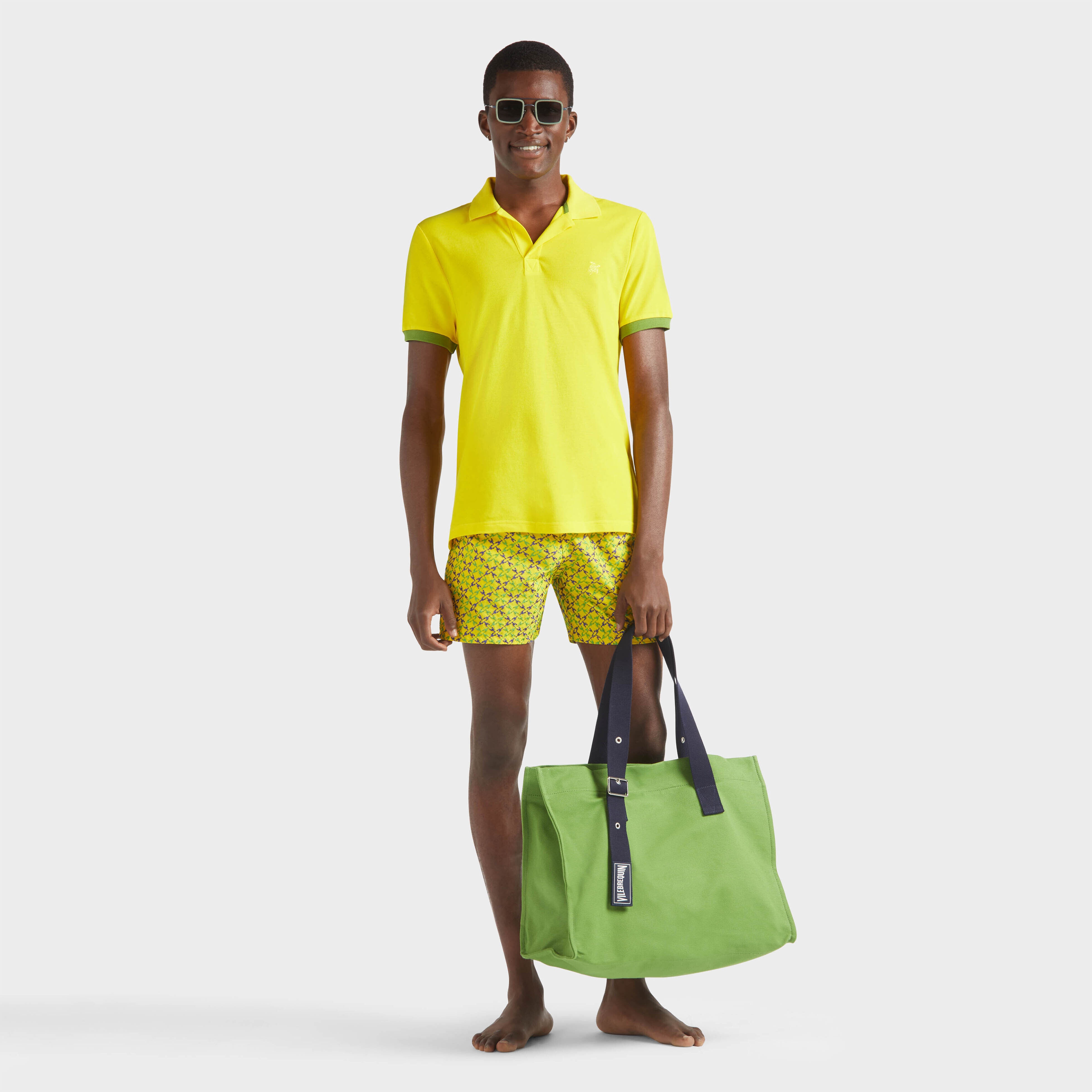Men Cotton Polo Solid - 5