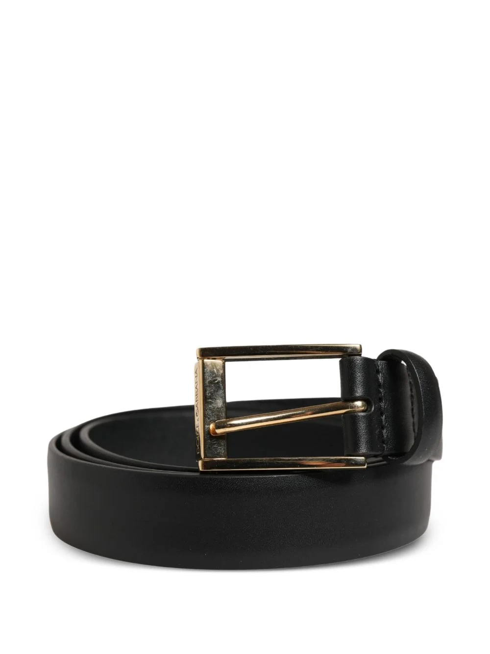 leather buckle belt - 1