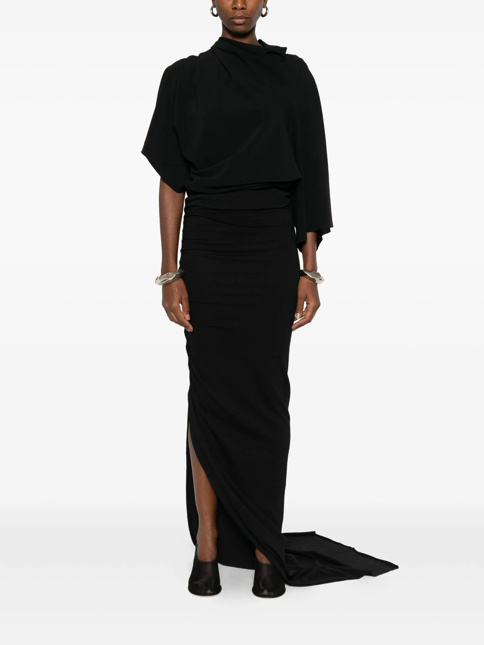 Rick Owens Drkshdw Drawstring Side-slit Maxi Skirt - 2