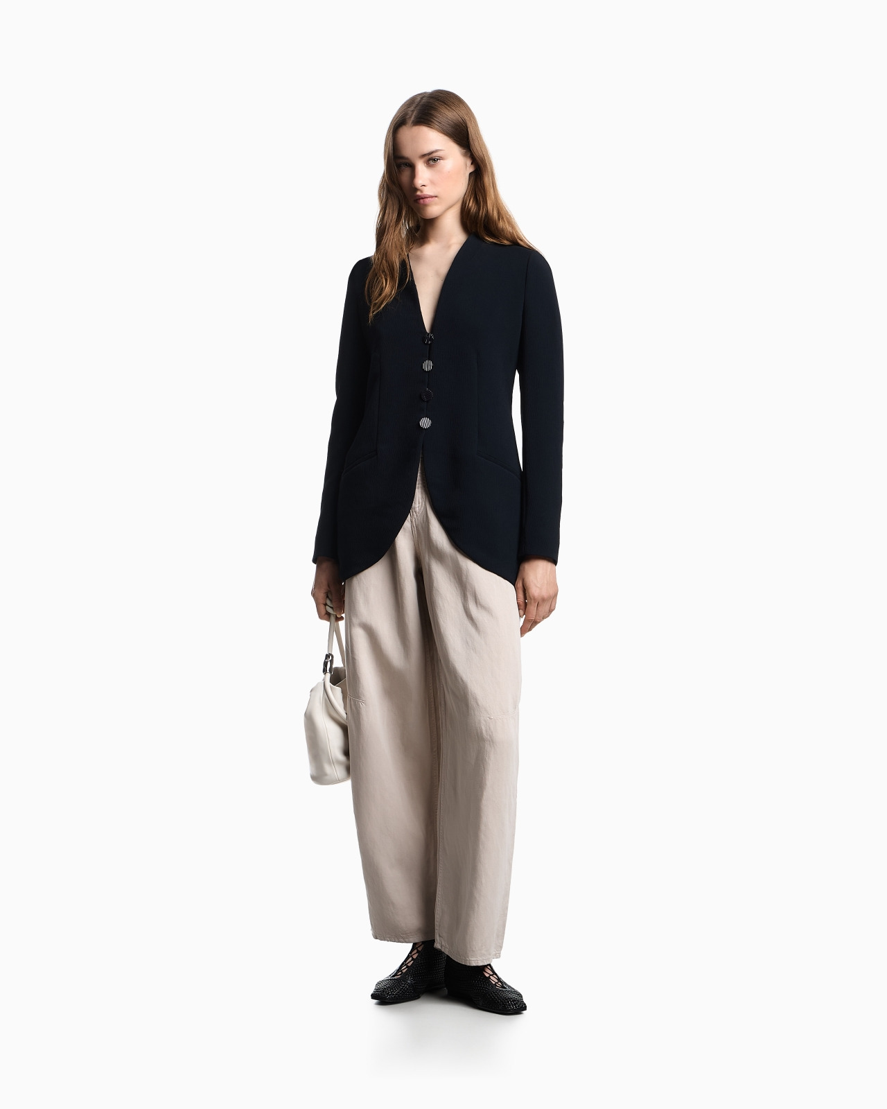 CRÊPE-EFFECT CADY BLAZER - 2