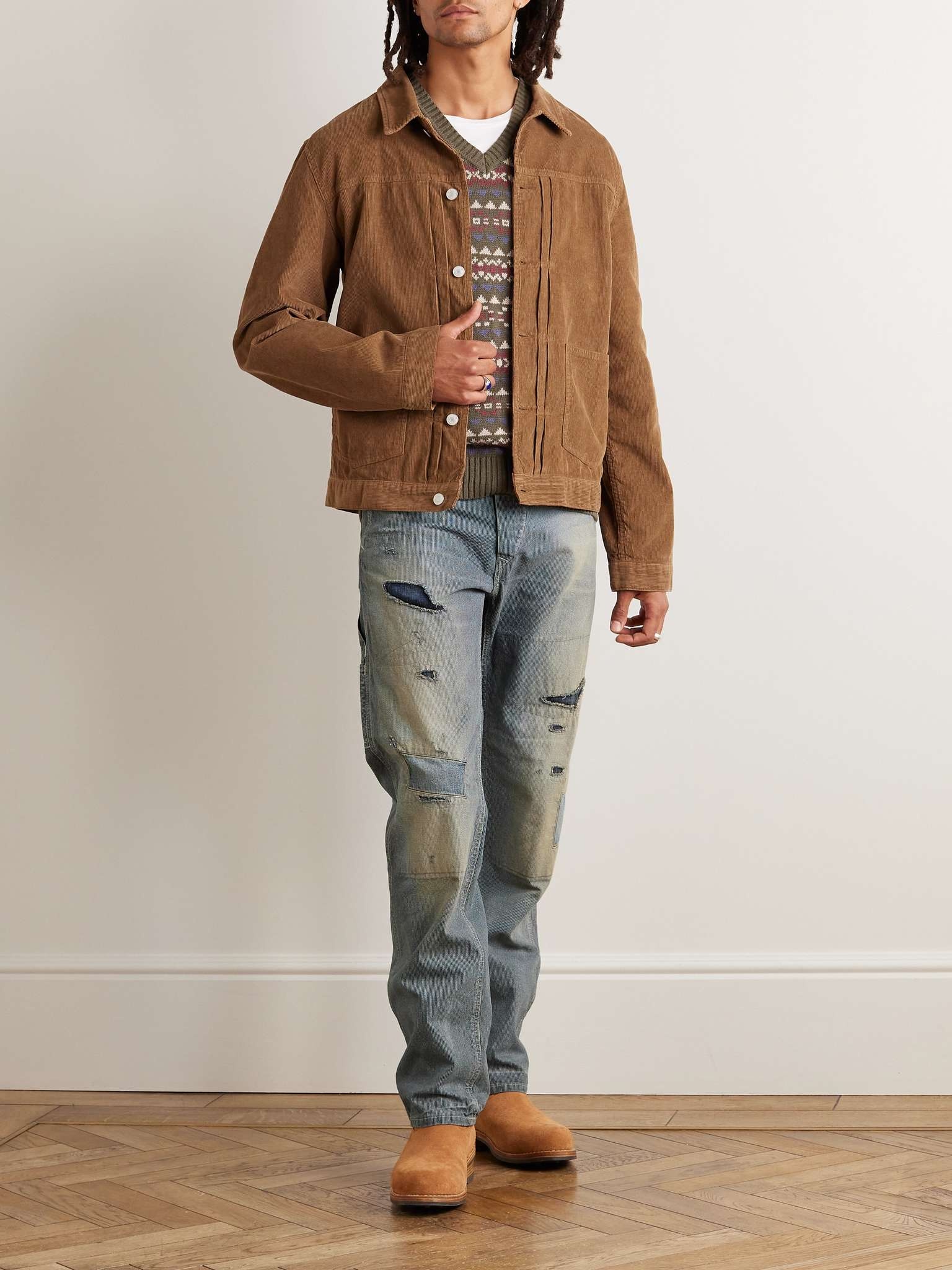 Nudie Jeans Robby Nubuck Jacket Navy | REVERSIBLE