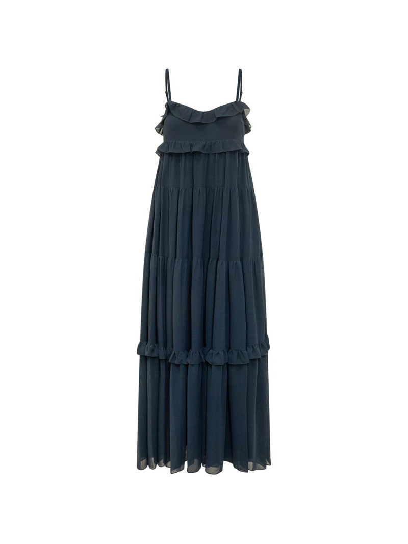 Ruffled Georgette tiered maxi dress 1