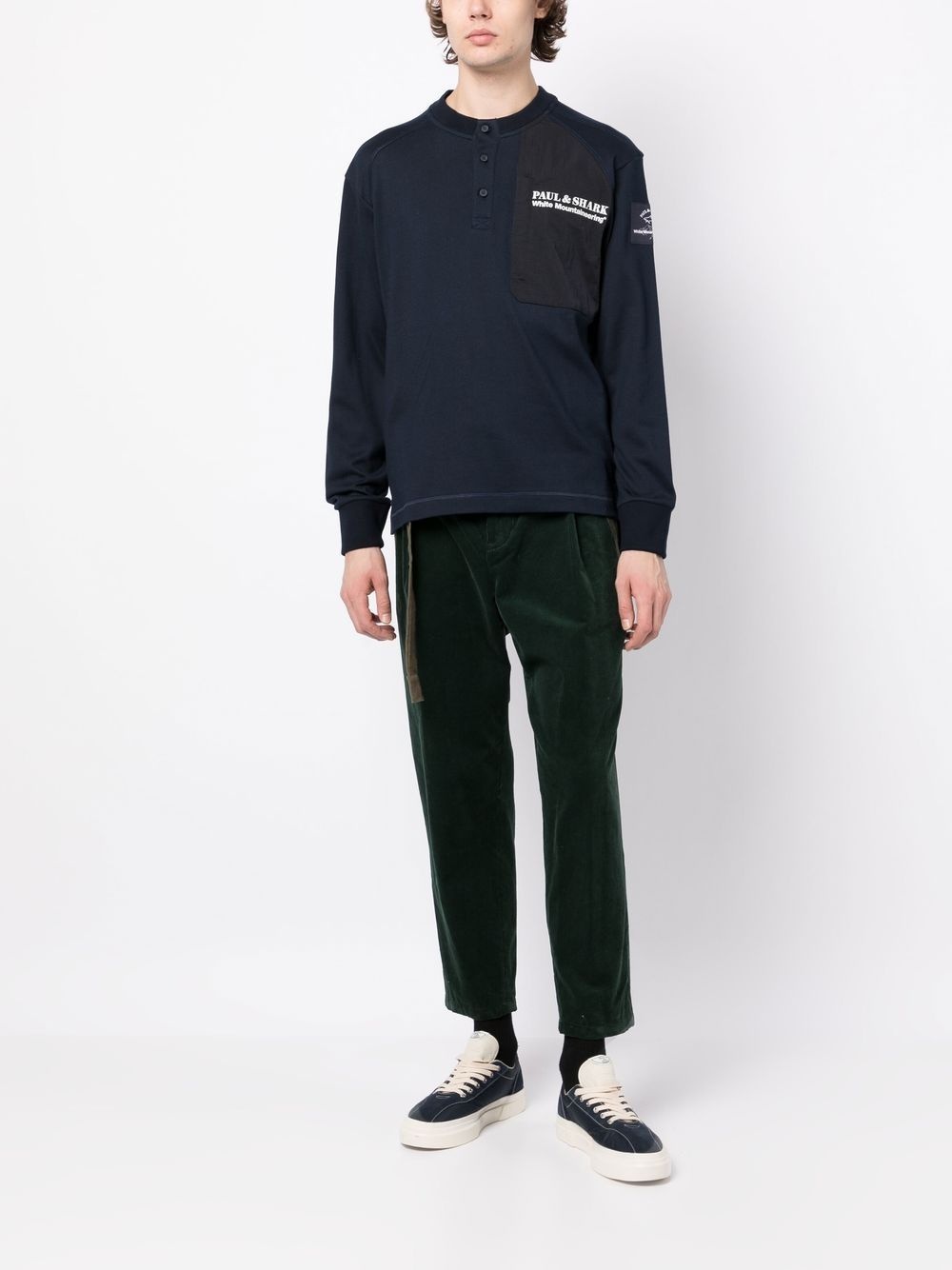 LOGO-PRINT PANELLED T-SHIRT - 5