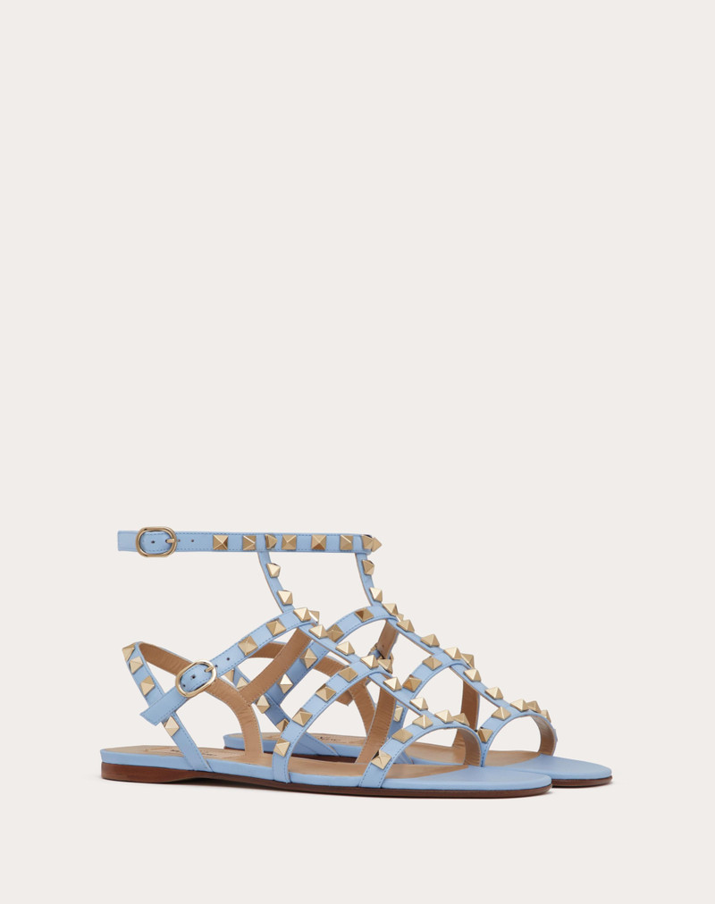 Valentino ROCKSTUD FLAT CALFSKIN SANDAL WITH STRAPS outlook