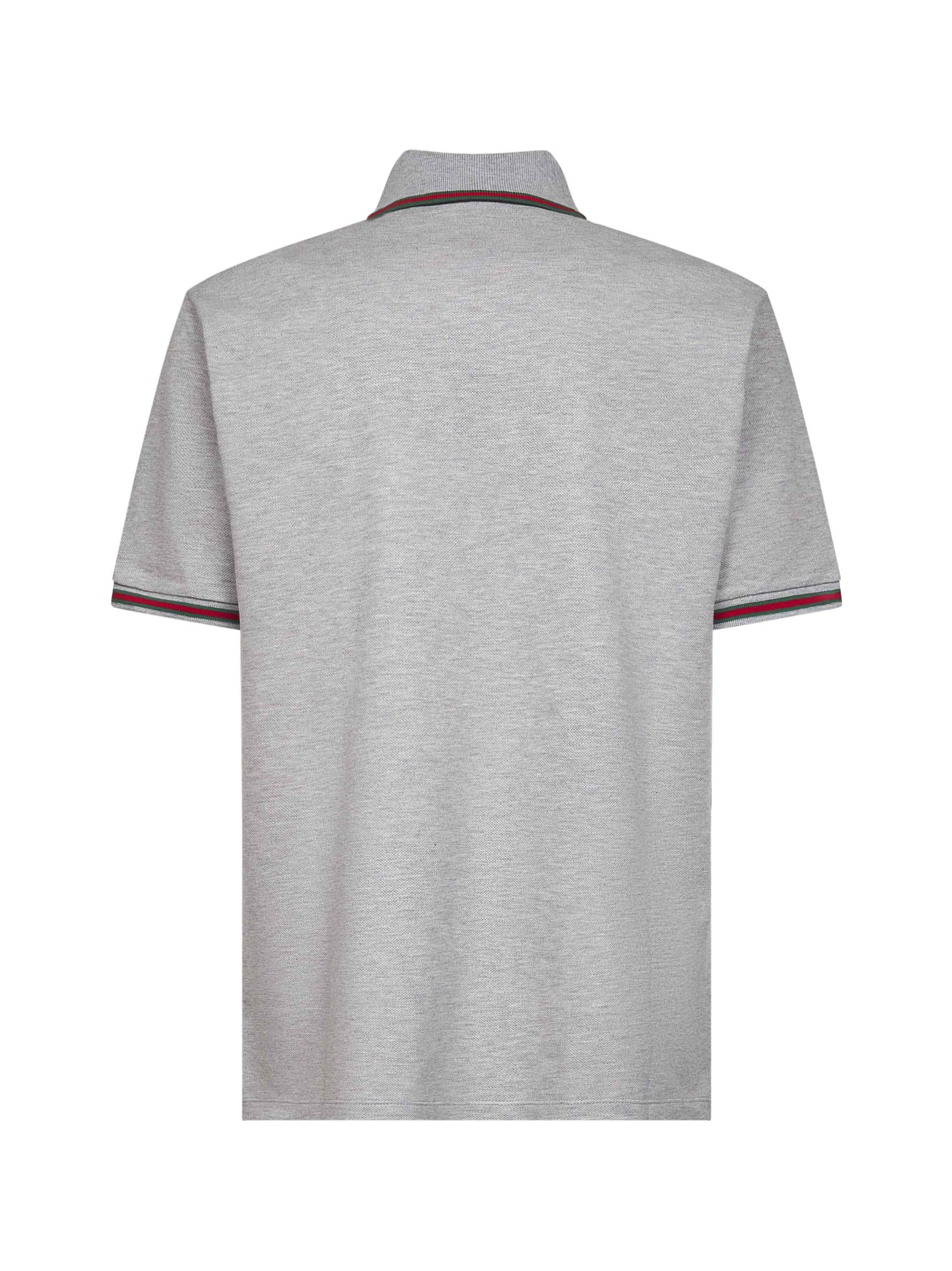 Gucci Men Cotton Polo Shirt With Gg Embroidery - 2