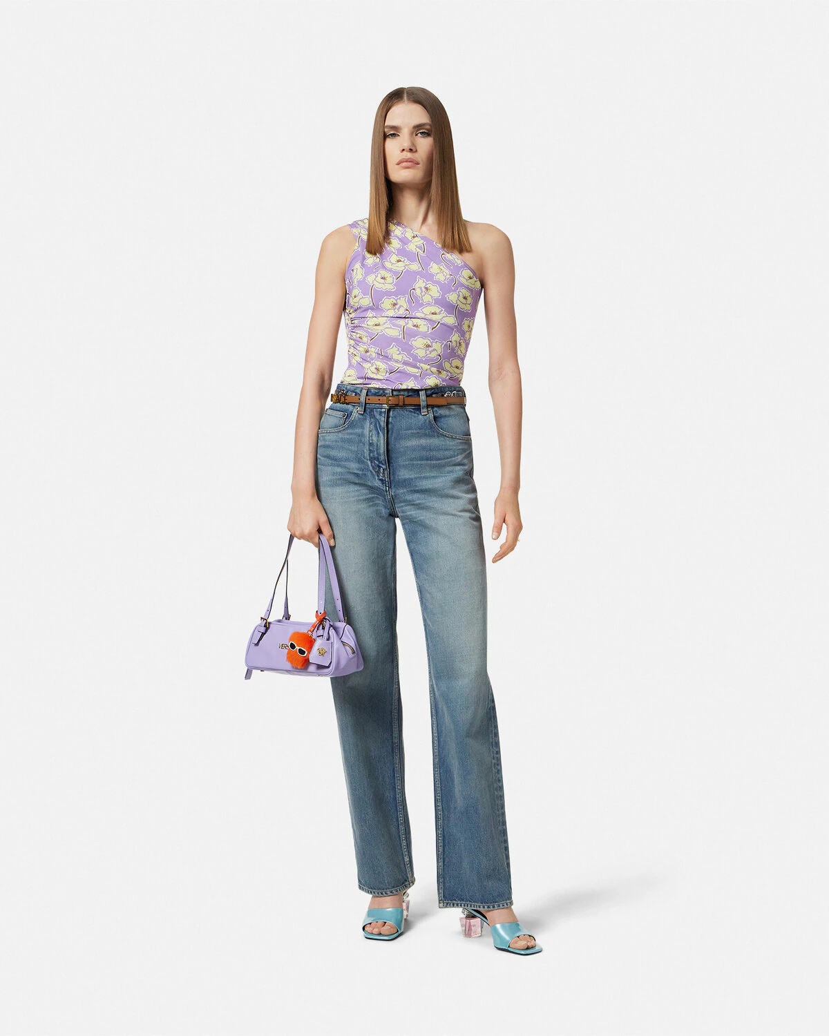 Poppies Gathered One-Shoulder Top - 2
