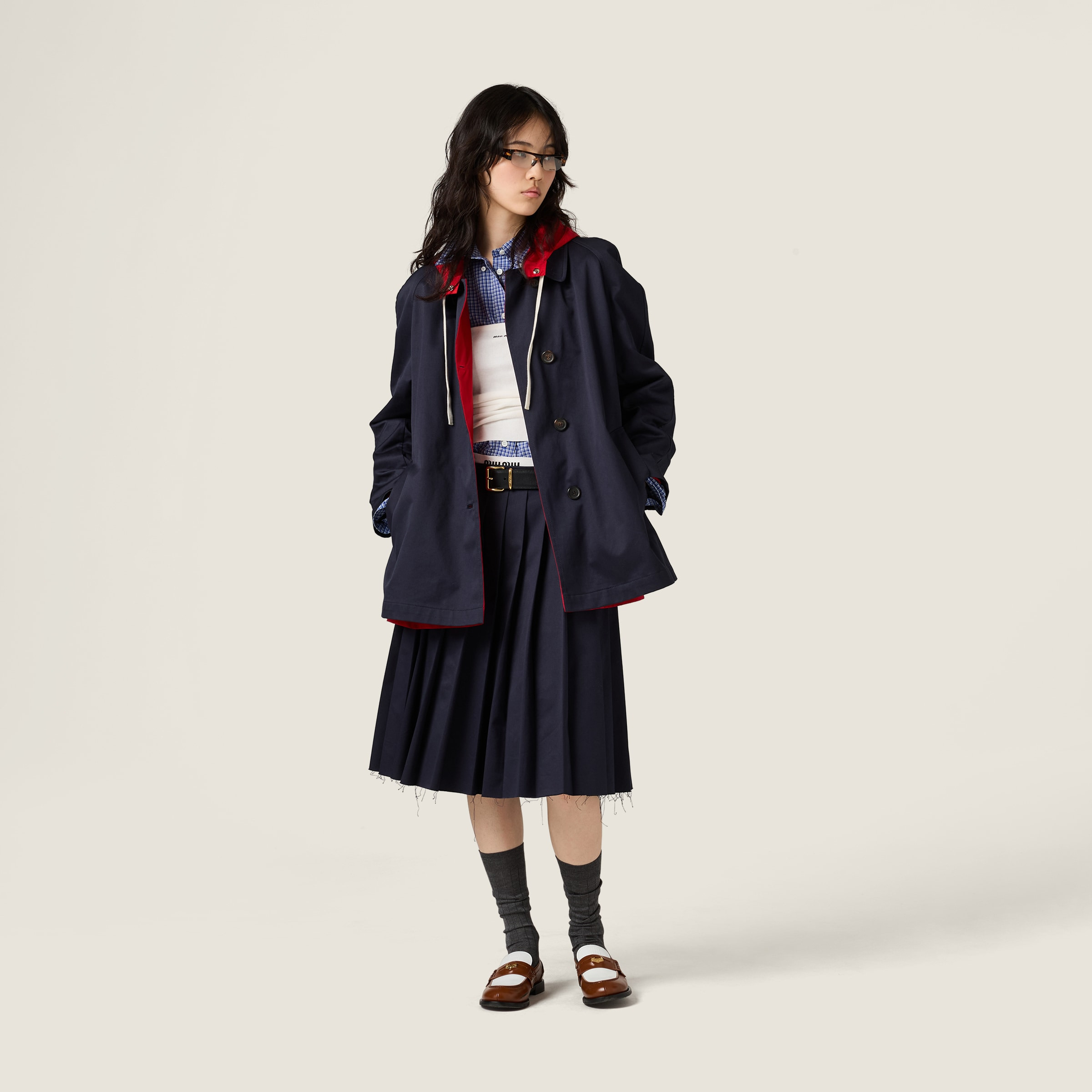 Reversible chino and technical pongé blouson jacket - 2
