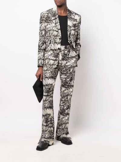 AMIRI palm tree-print single-breasted blazer outlook