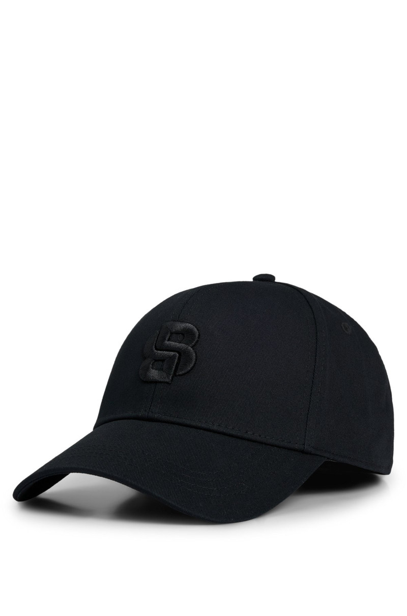 EMBROIDERED 두 배 B MONOGRAM를 가진 COTTON-TWILL 모자 - 1
