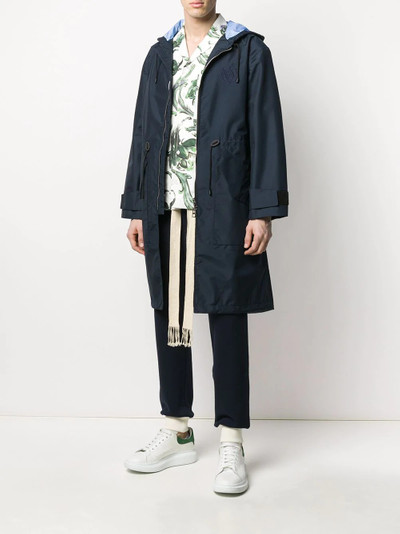 Loewe hooded zip-up coat outlook