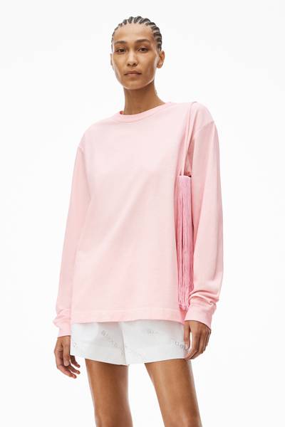 Alexander Wang LONG-SLEEVE TEE IN HIGH TWIST JERSEY outlook