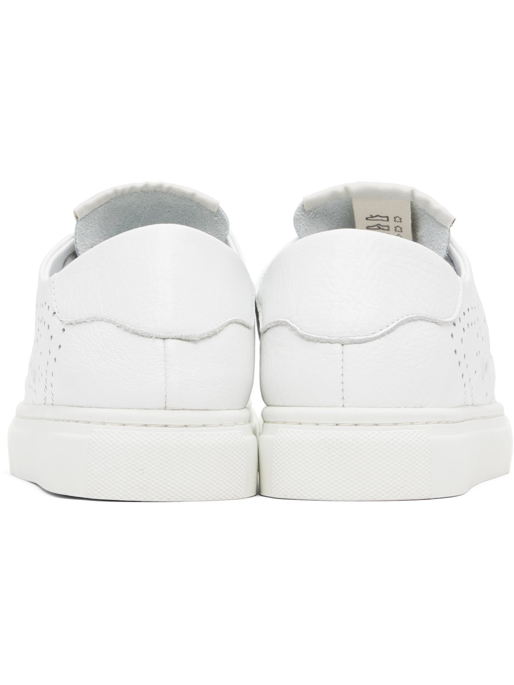 White Soft Punch Sneakers - 2