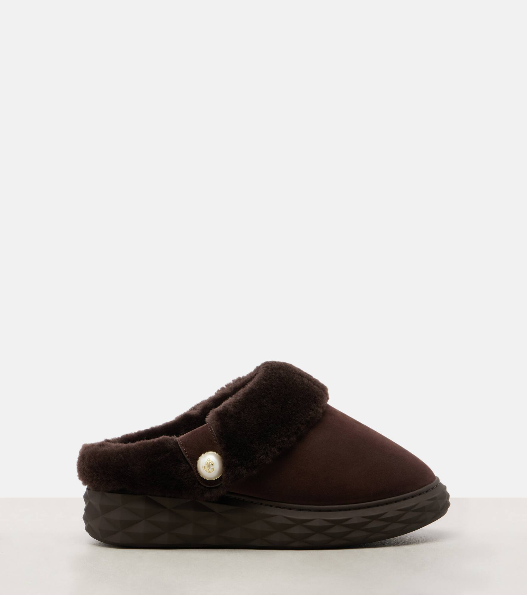 Diamond Maxi Mule F suede slippers - 4