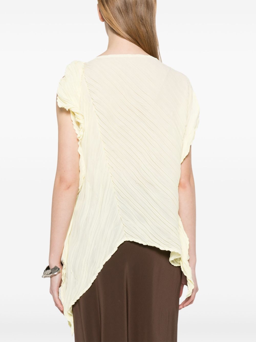 wrinkled twisted blouse - 4