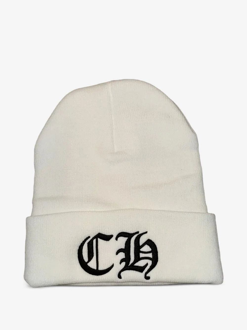 logo-embroidered beanie hat - 1