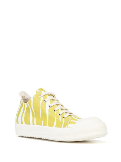 Rick Owens DRKSHDW zebra-print lace-up sneakers outlook