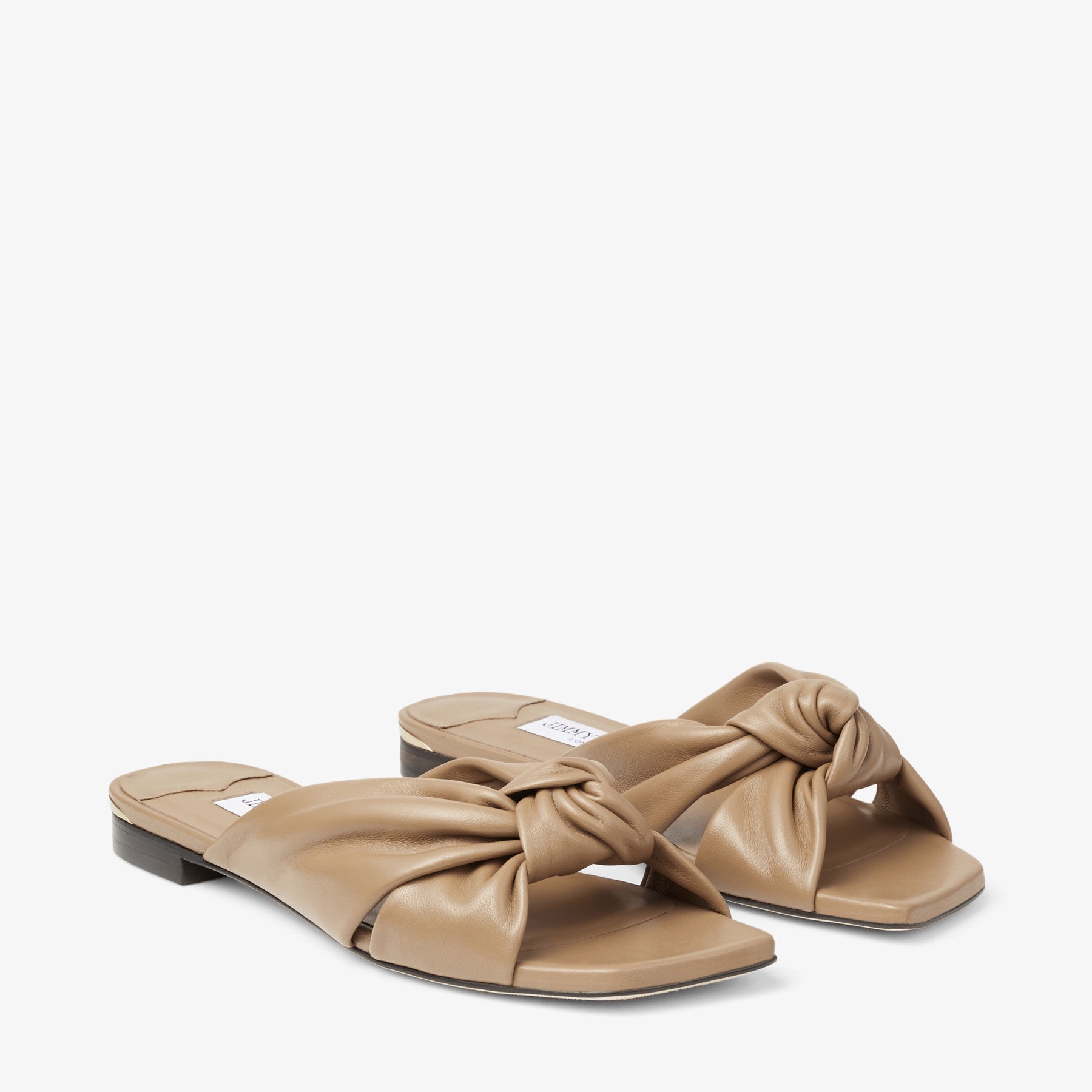 Avenue Flat
Biscuit Nappa Leather Flat Sandals - 2