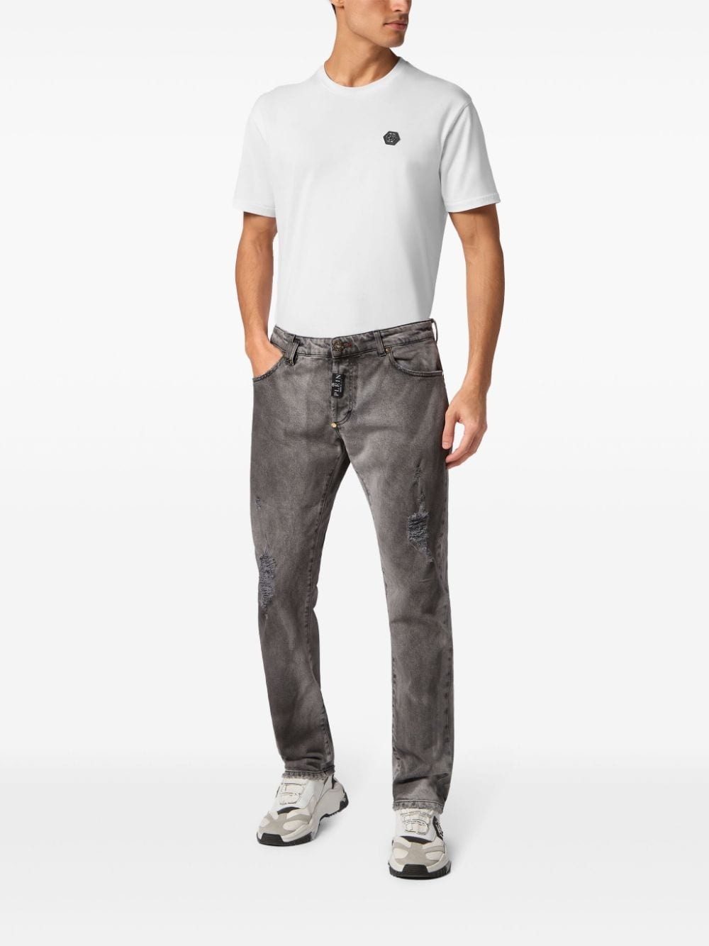 low-rise straight-leg jeans - 2