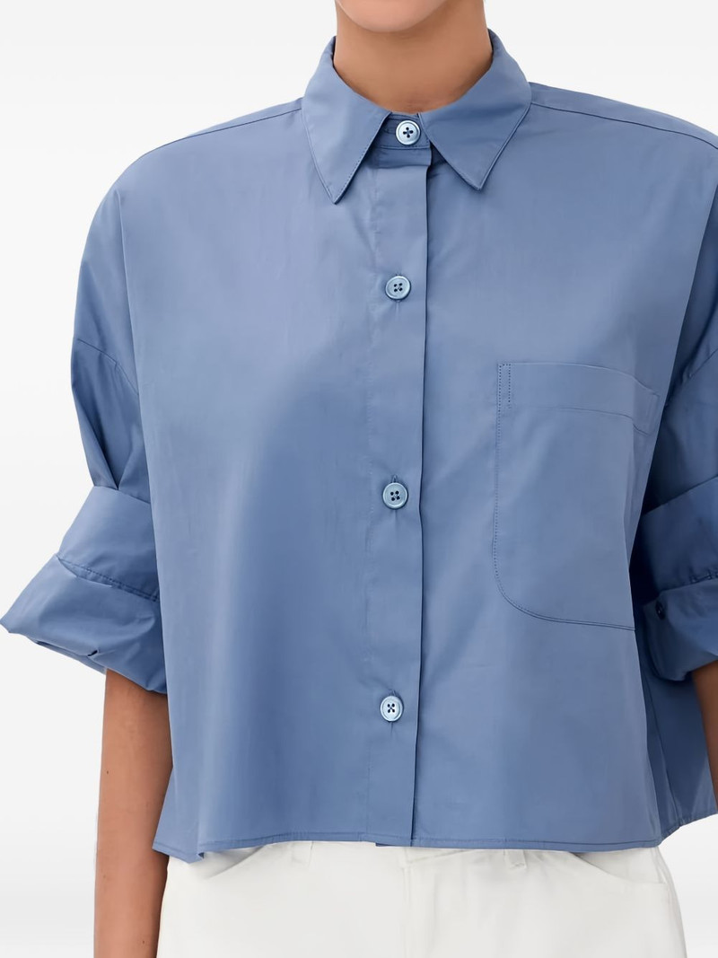 TWP cropped button-up shirt outlook