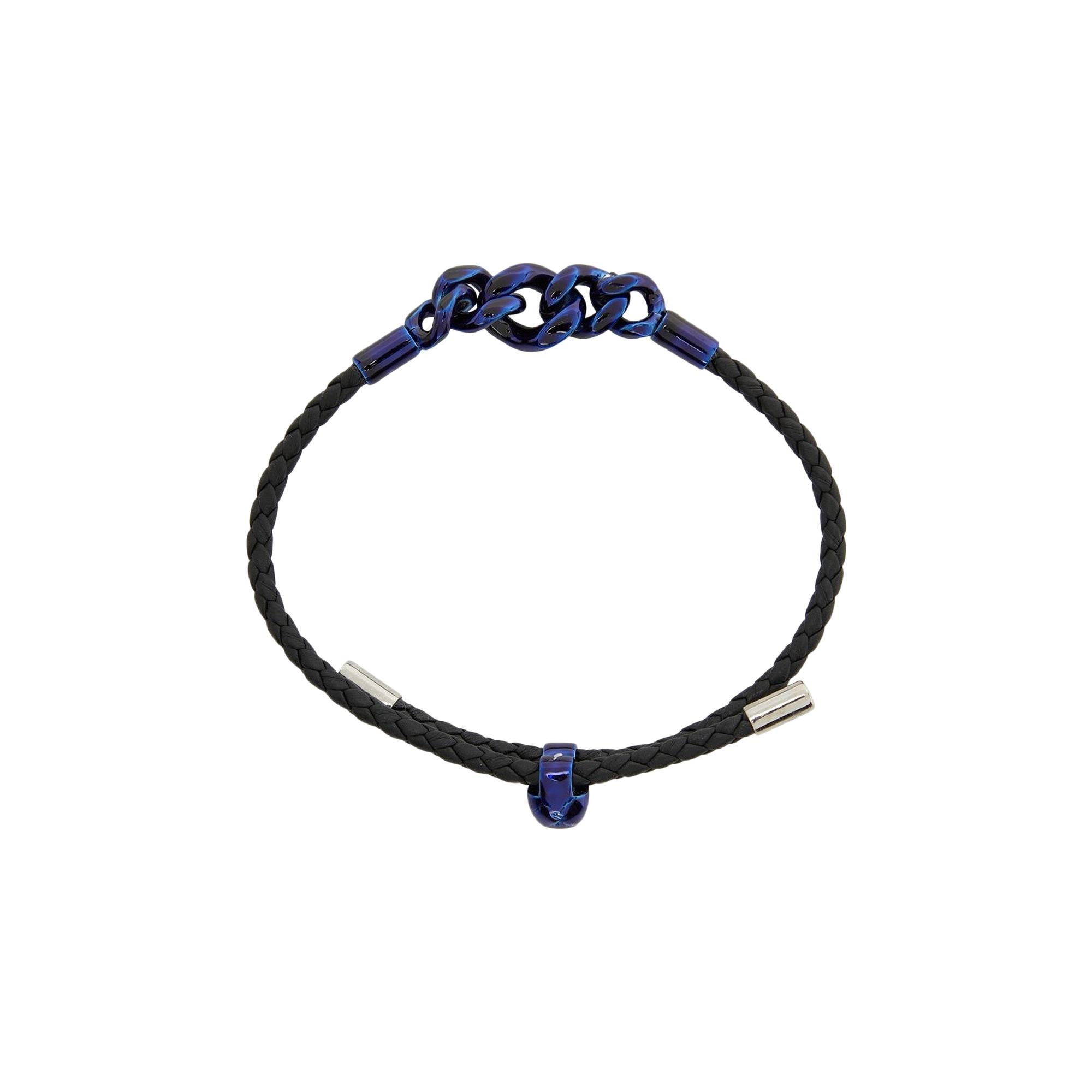 Alexander McQueen Leather Chain Link Bracelet 'Black' - 2
