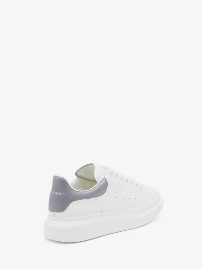 Alexander McQueen Men's Oversized Sneaker in White/grey outlook