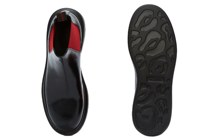 (WMNS) Alexander McQueen Hybrid Chelsea Boot 'Black Red' 586398WHX521066 - 5