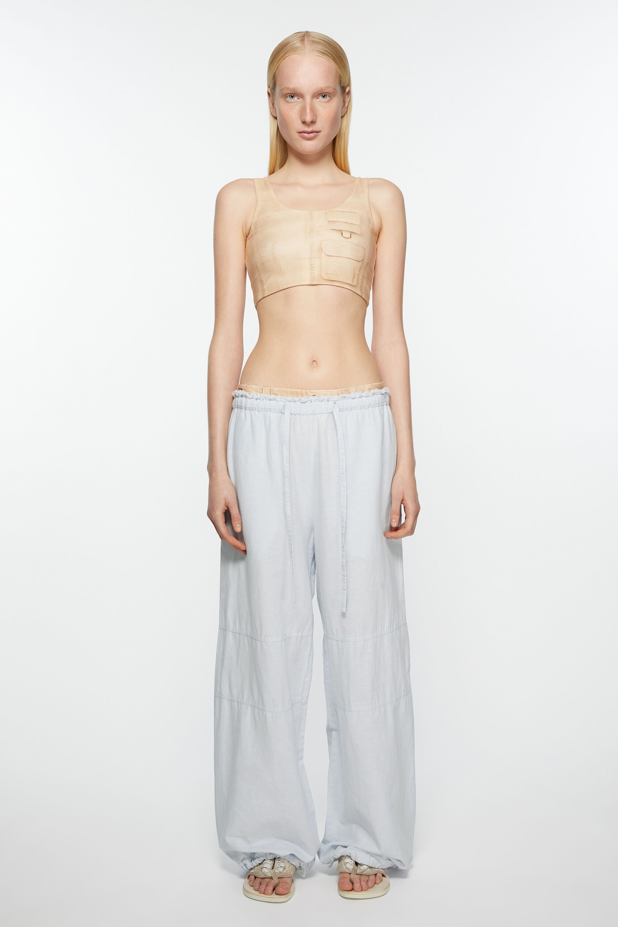 Relaxed fit trousers - Pale blue - 2