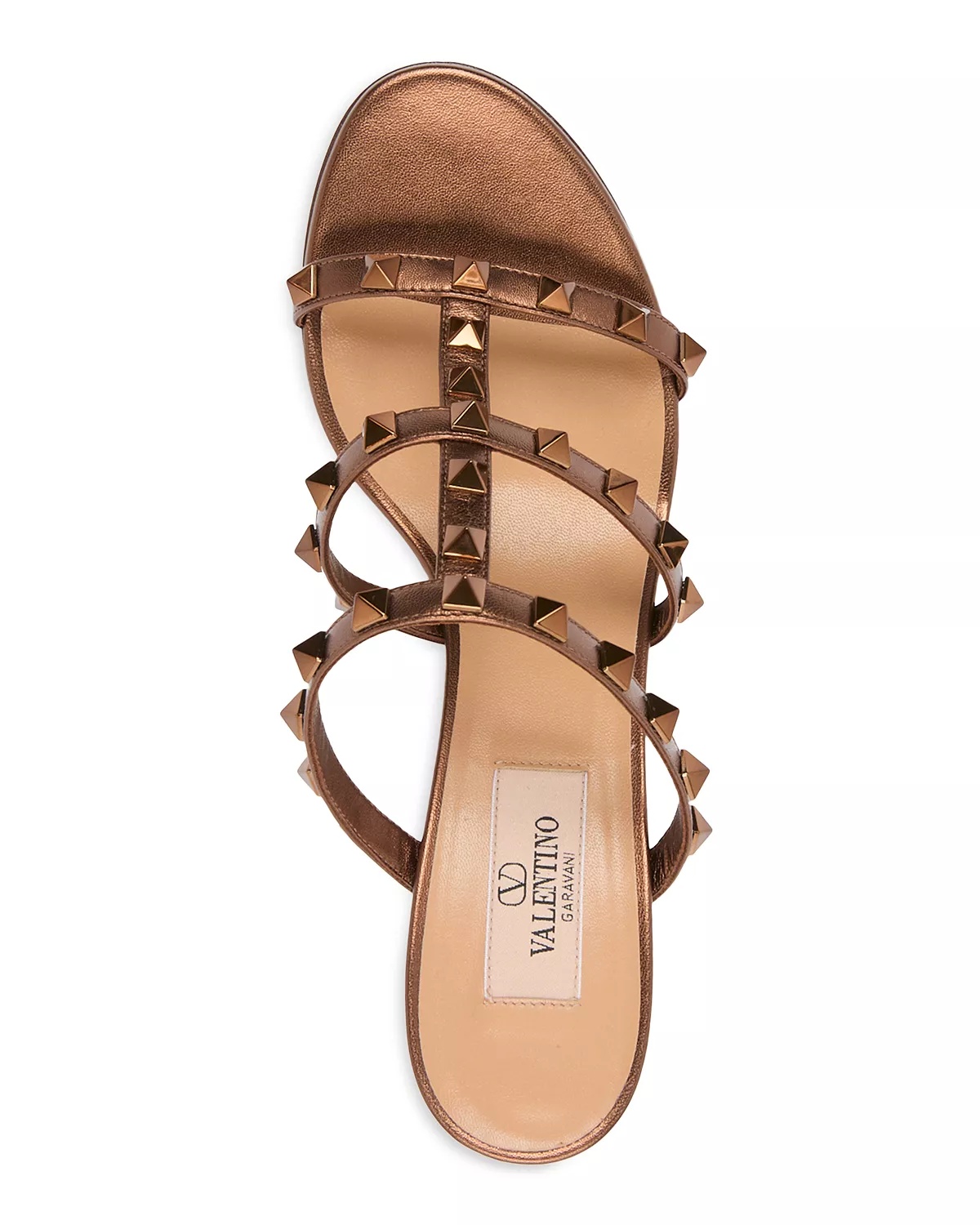 Women's Rockstud Block Heel Slide Sandals - 4