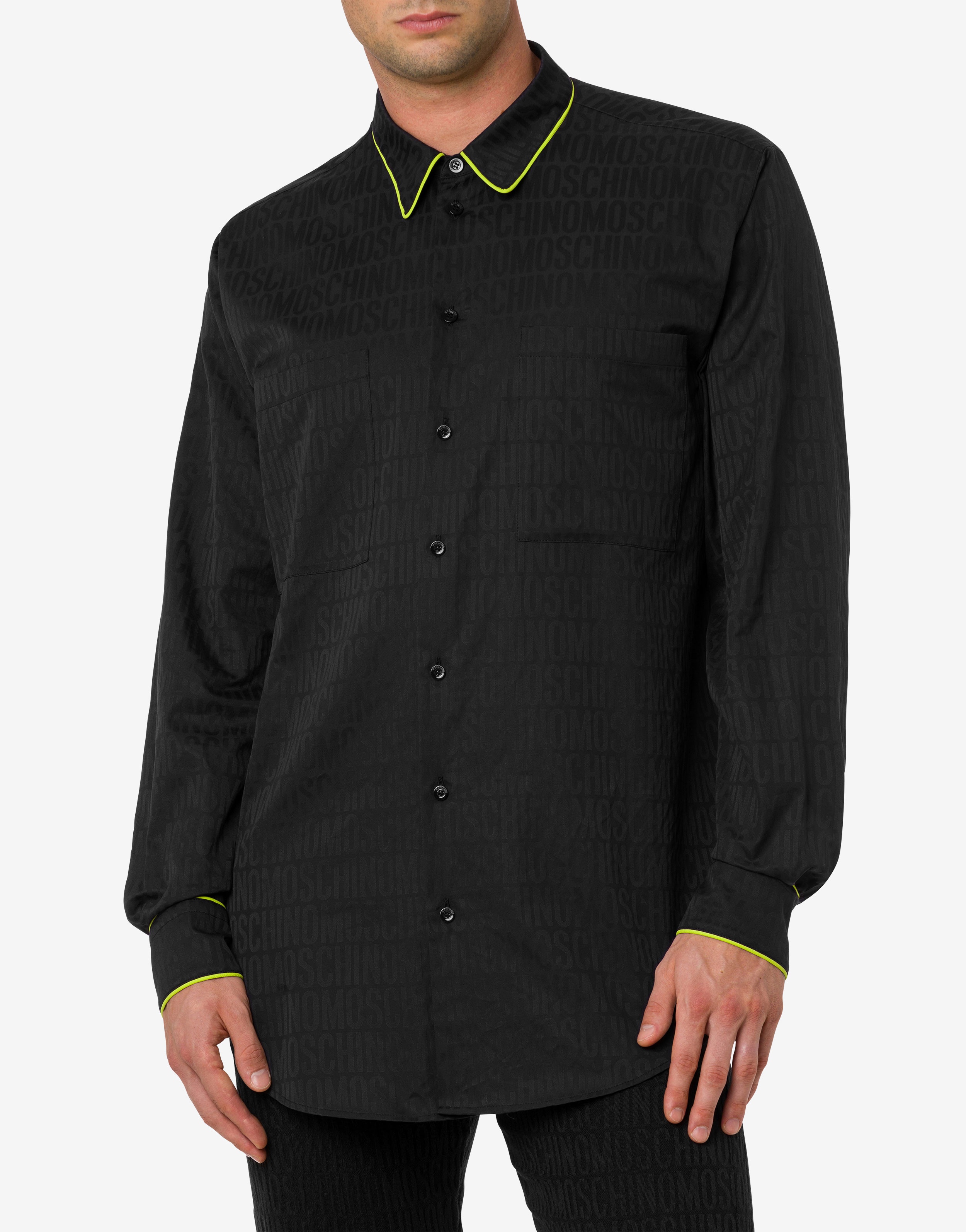 ALLOVER LOGO JACQUARD POPLIN SHIRT - 3