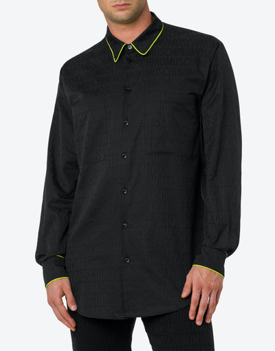 Moschino ALLOVER LOGO JACQUARD POPLIN SHIRT outlook