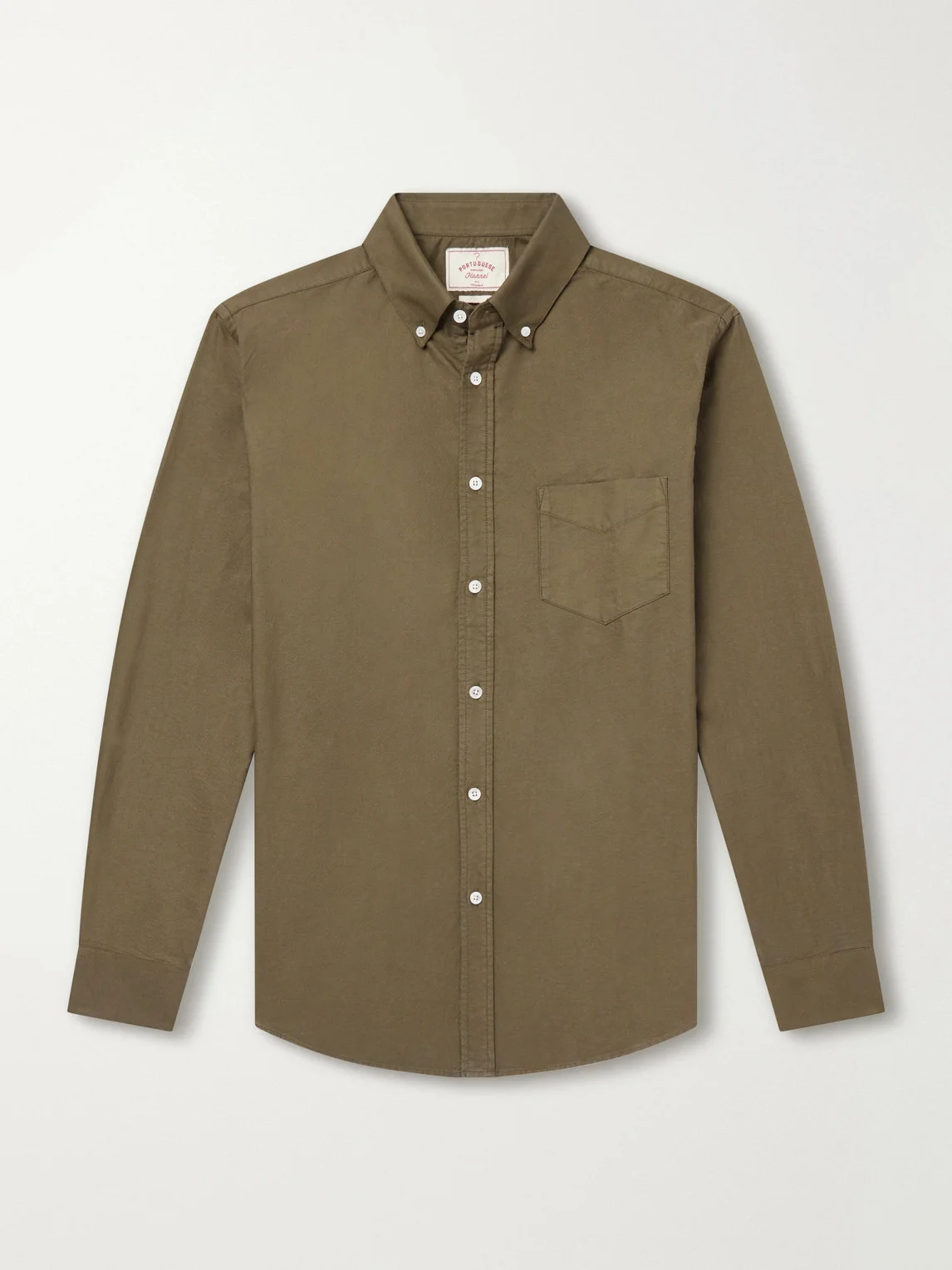 Belavista Button-Down Collar Cotton Shirt - 1