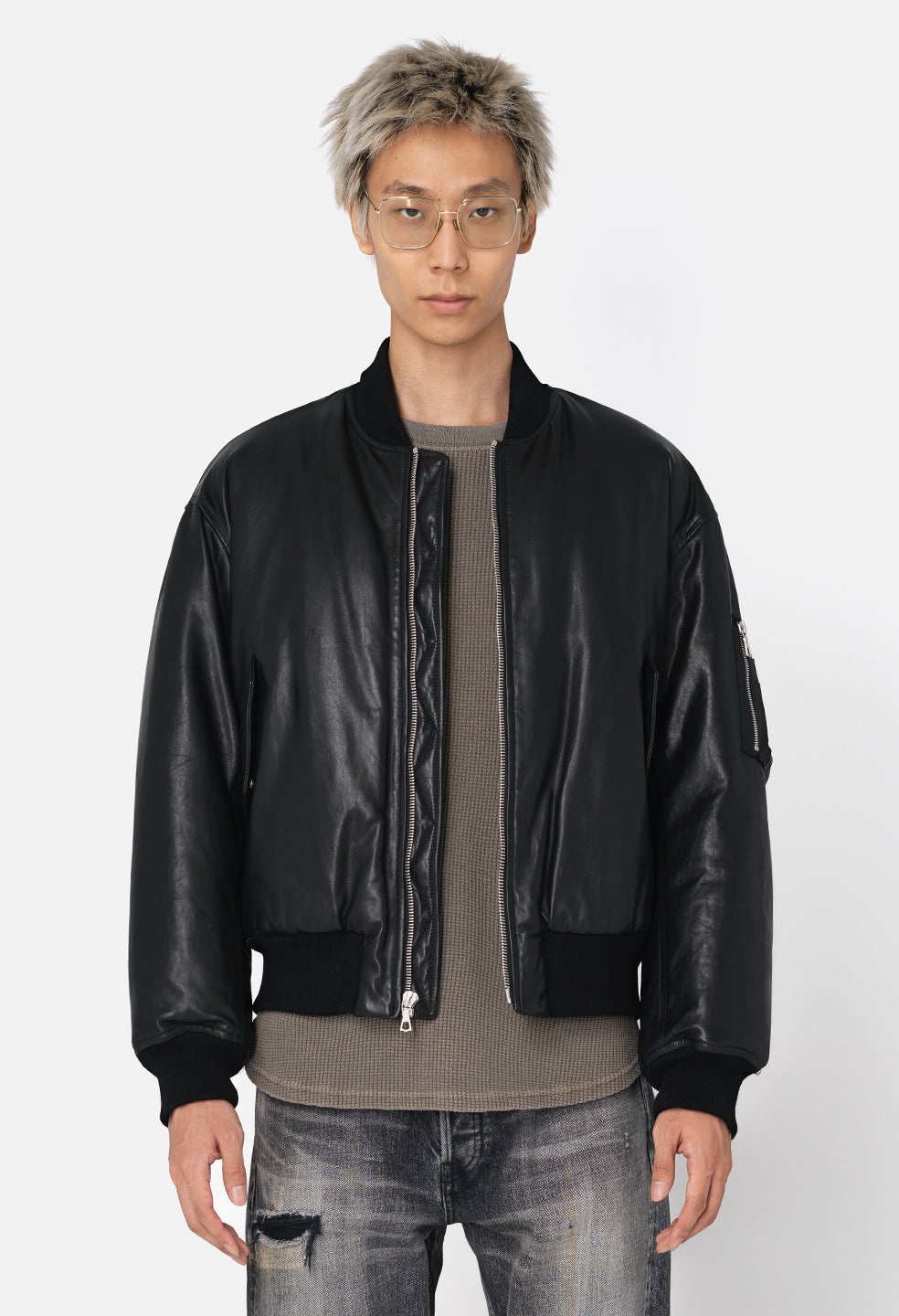 LEATHER ANDES BOMBER - 7