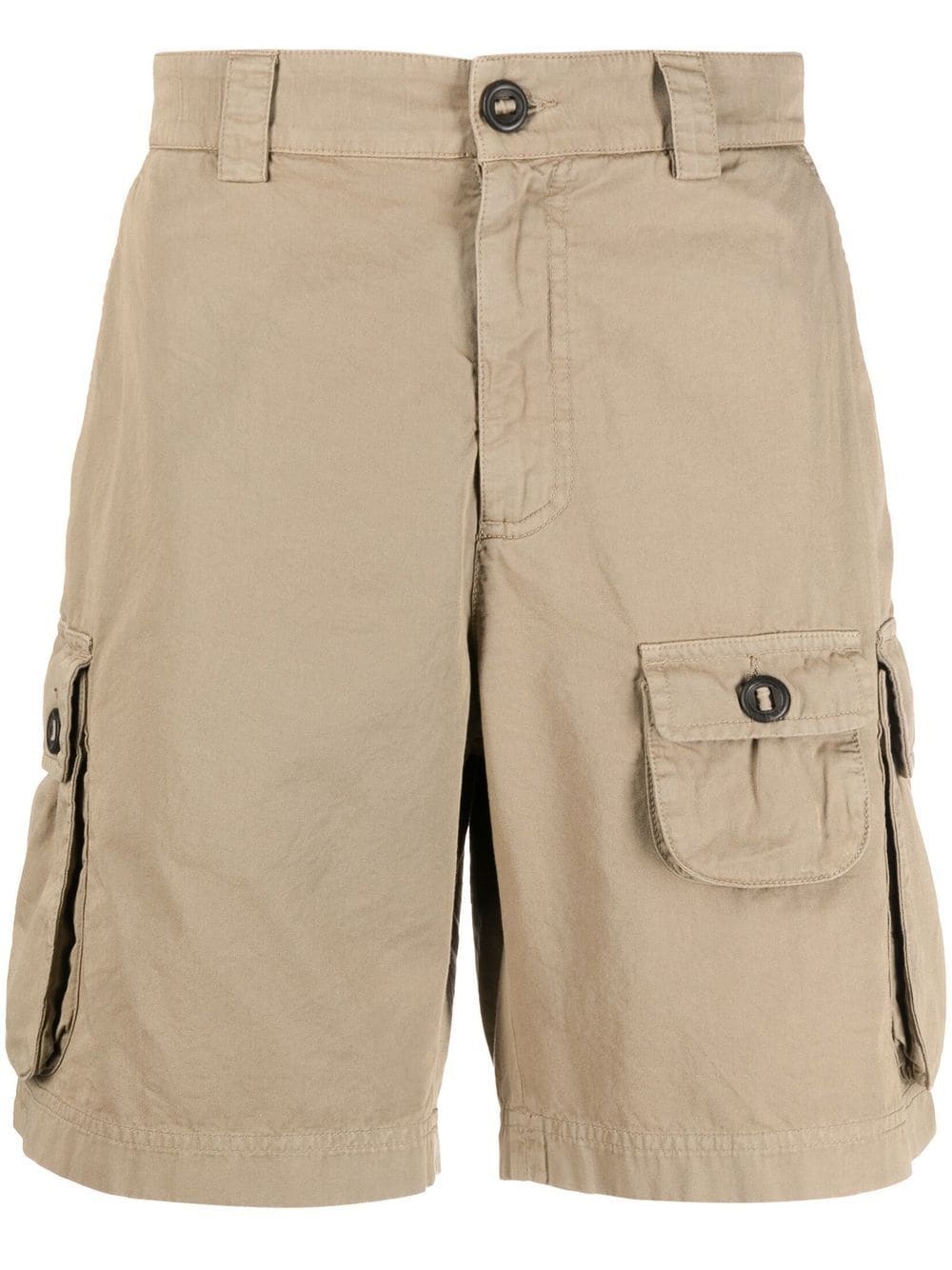 high-waisted cargo shorts - 1