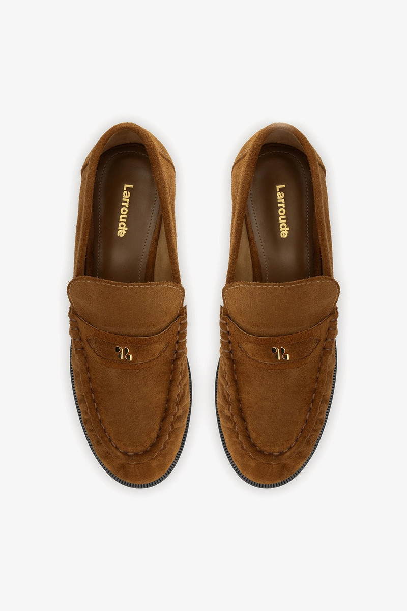 Suki Soft Loafer In Russet Suede 5