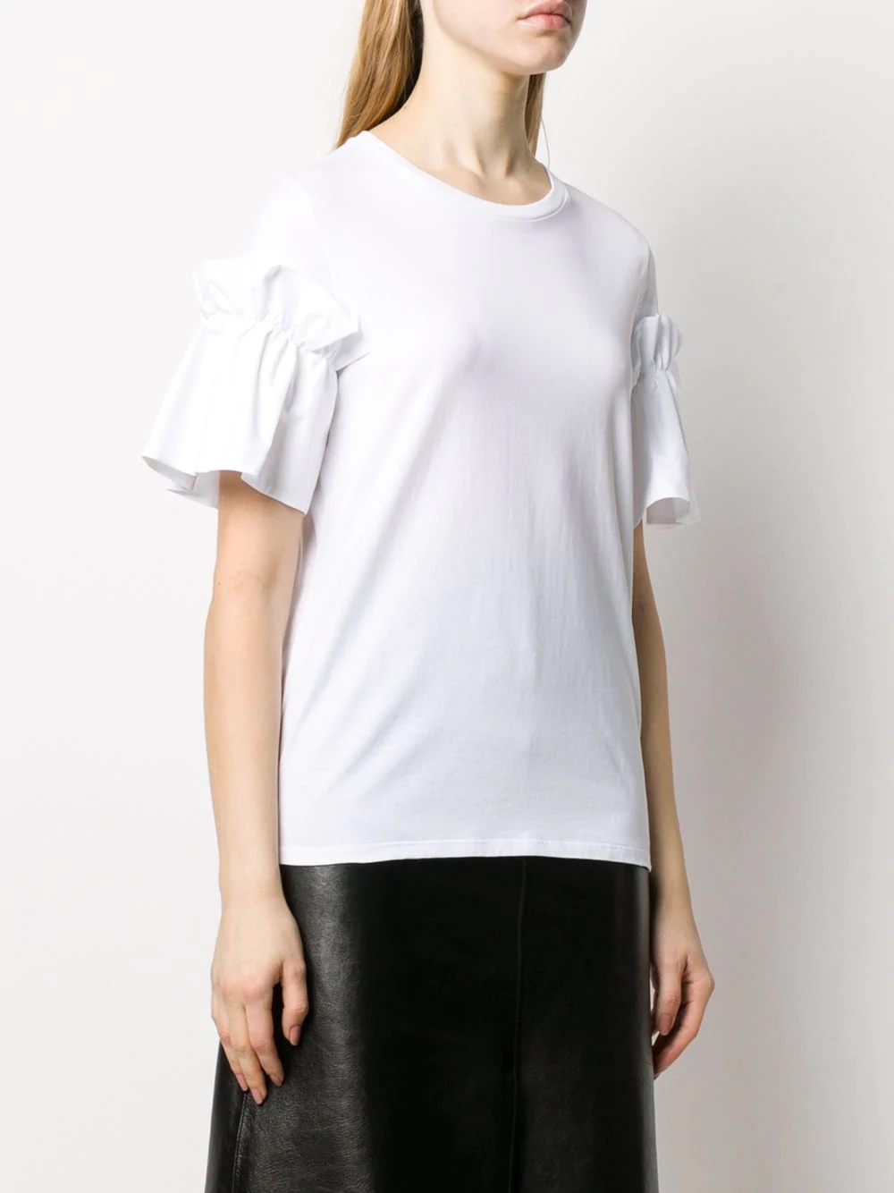 ruffle sleeve T-shirt - 3