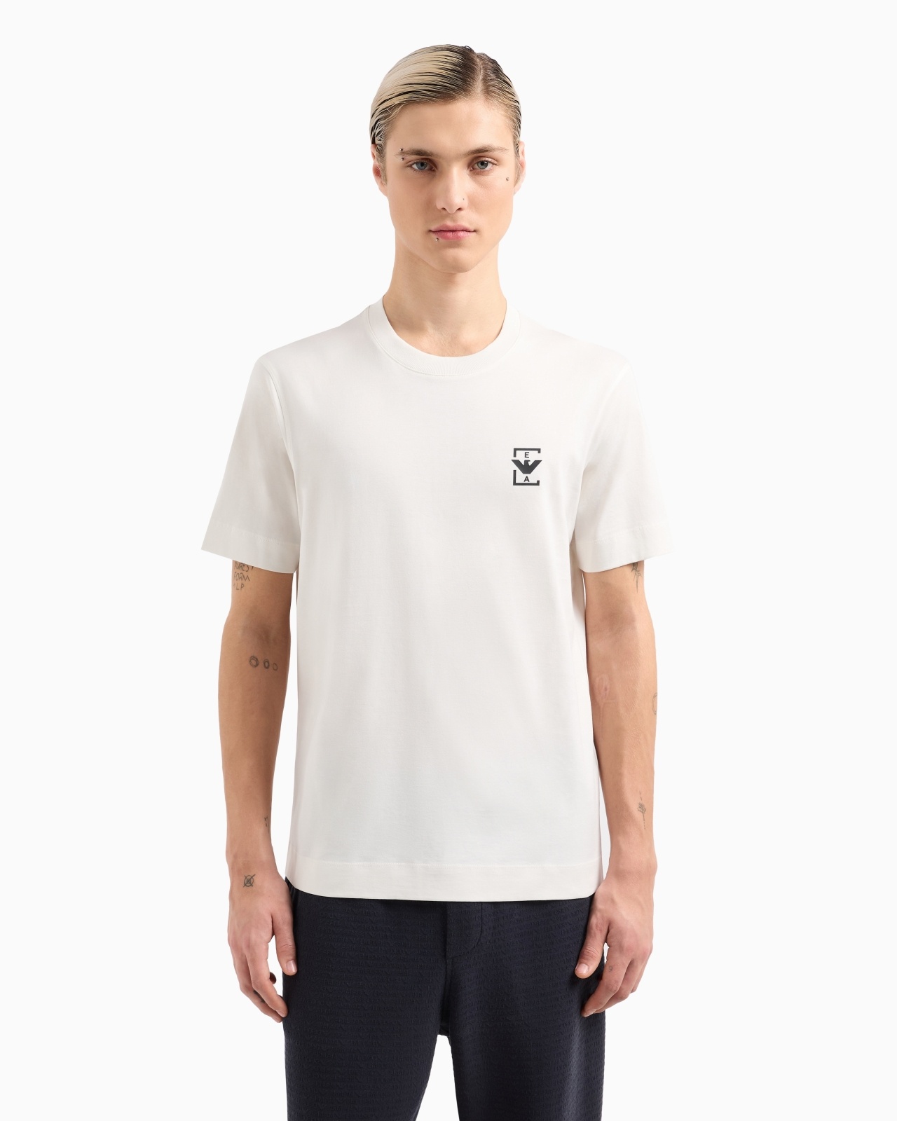 ASV JERSEY T-SHIRT WITH RUBBERISED LOGO PRINT - 4