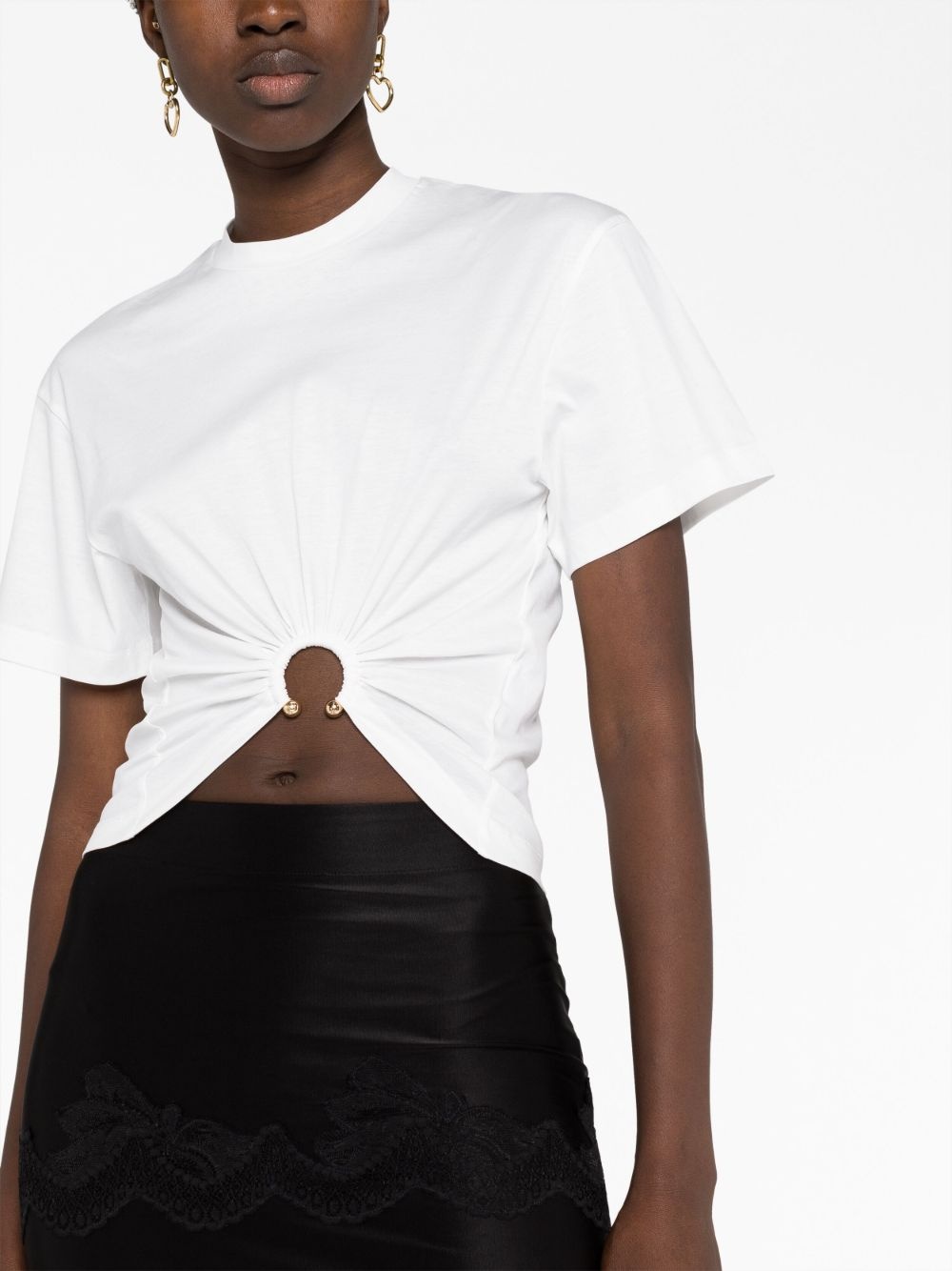 T-Shirt With Gathered Detail - 5