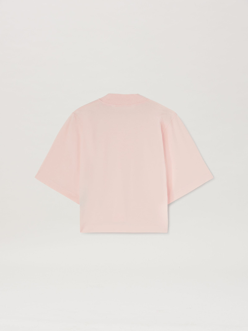 Palm Angels Logo Cropped T-Shirt Pink outlook