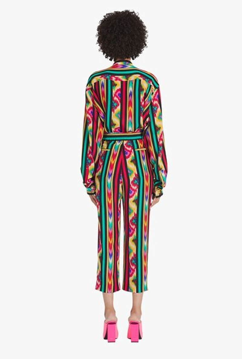 Multicolor silk pants 3