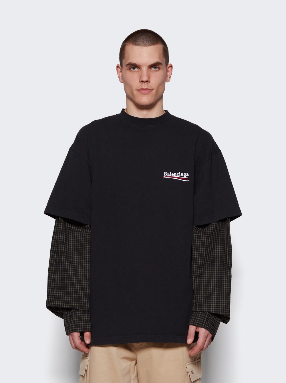 Layered T-Shirt Washed Black - 3