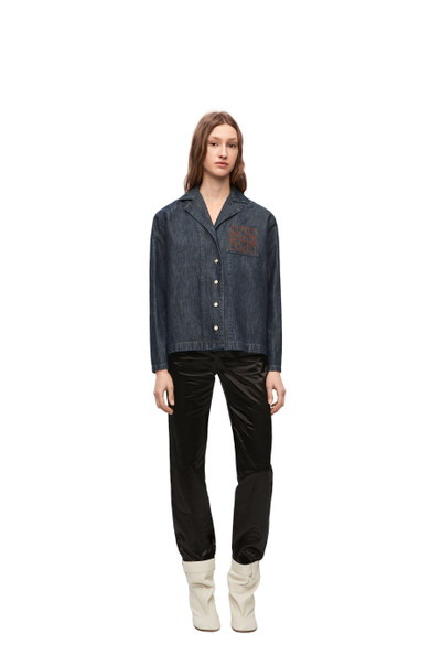 Loewe Pyjama blouse in denim outlook