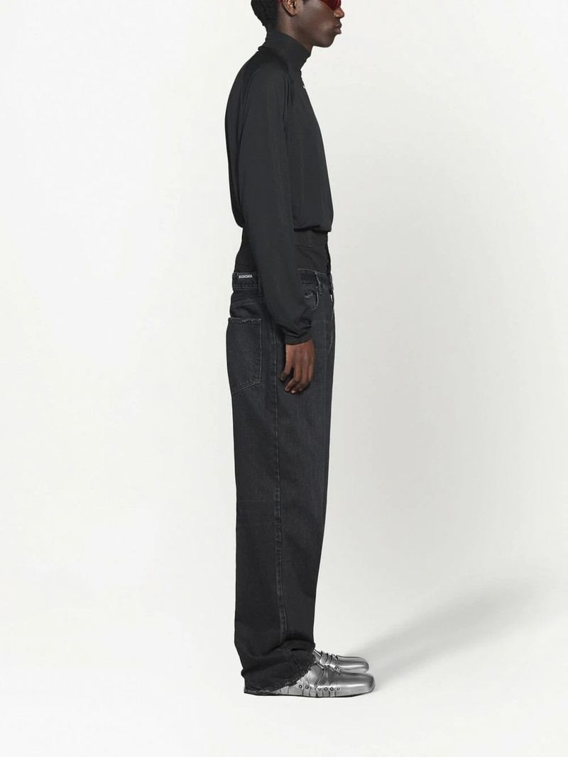 layered wide-leg jeans 4