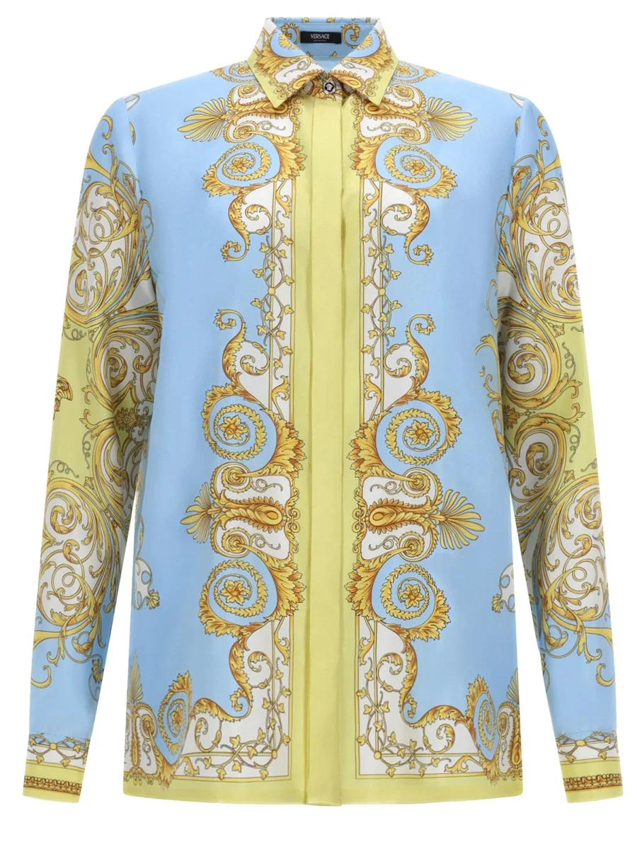 SILK SHIRT WITH "BAROQUE" PRINT - 1