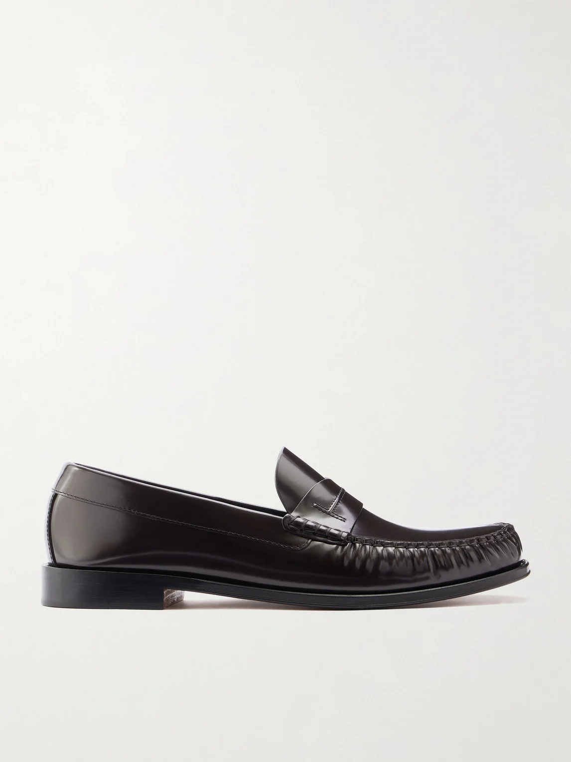 Polished-Leather Loafers - 1