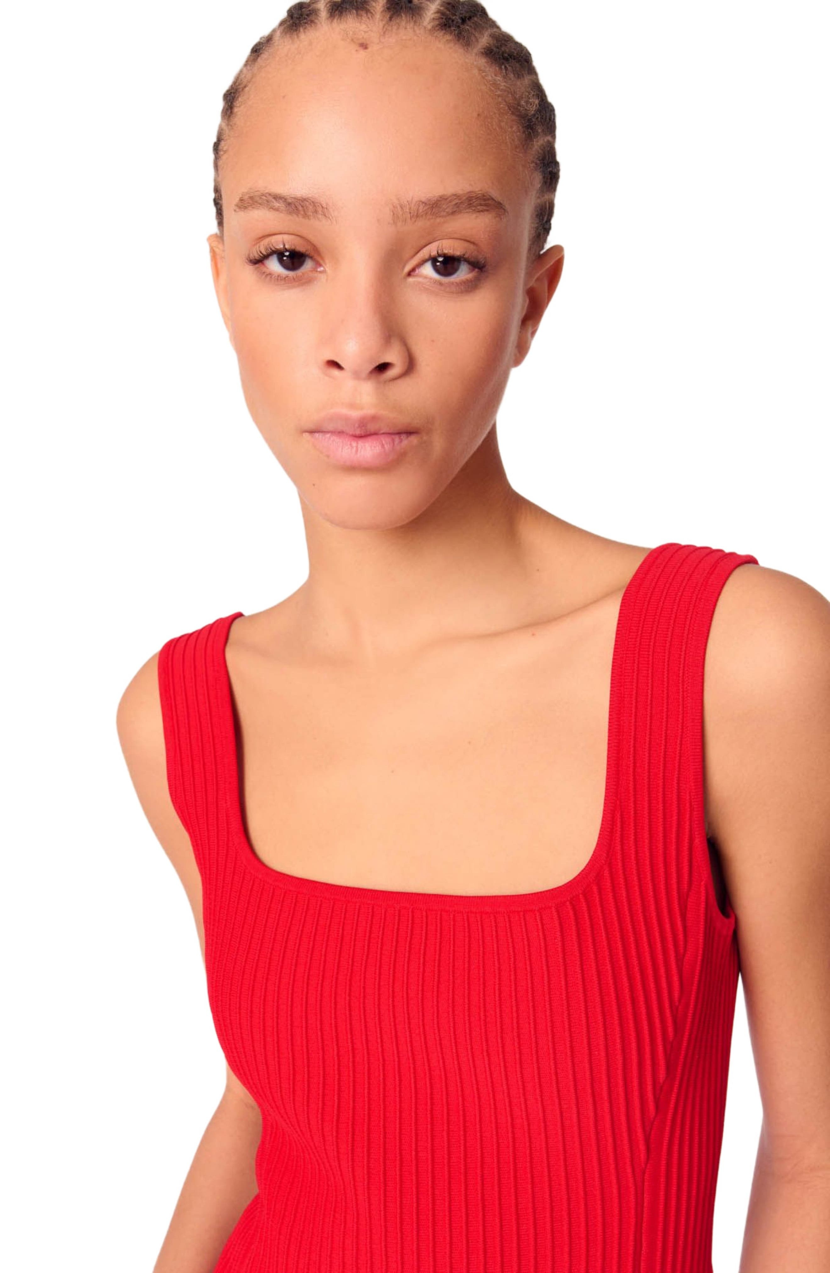 maje Short knit dress in Red at Nordstrom - 7