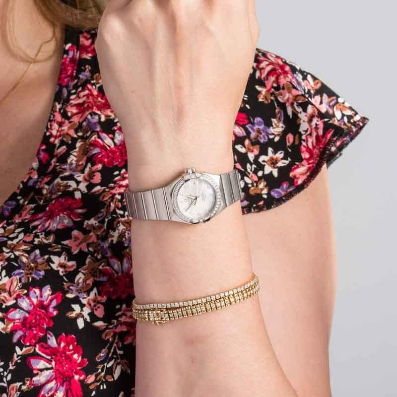 Omega Constellation Mother of Pearl Diamond Wavy Dial - 5