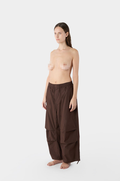 SUNNEI ELASTIC PANTS WITH DARTS / brown outlook