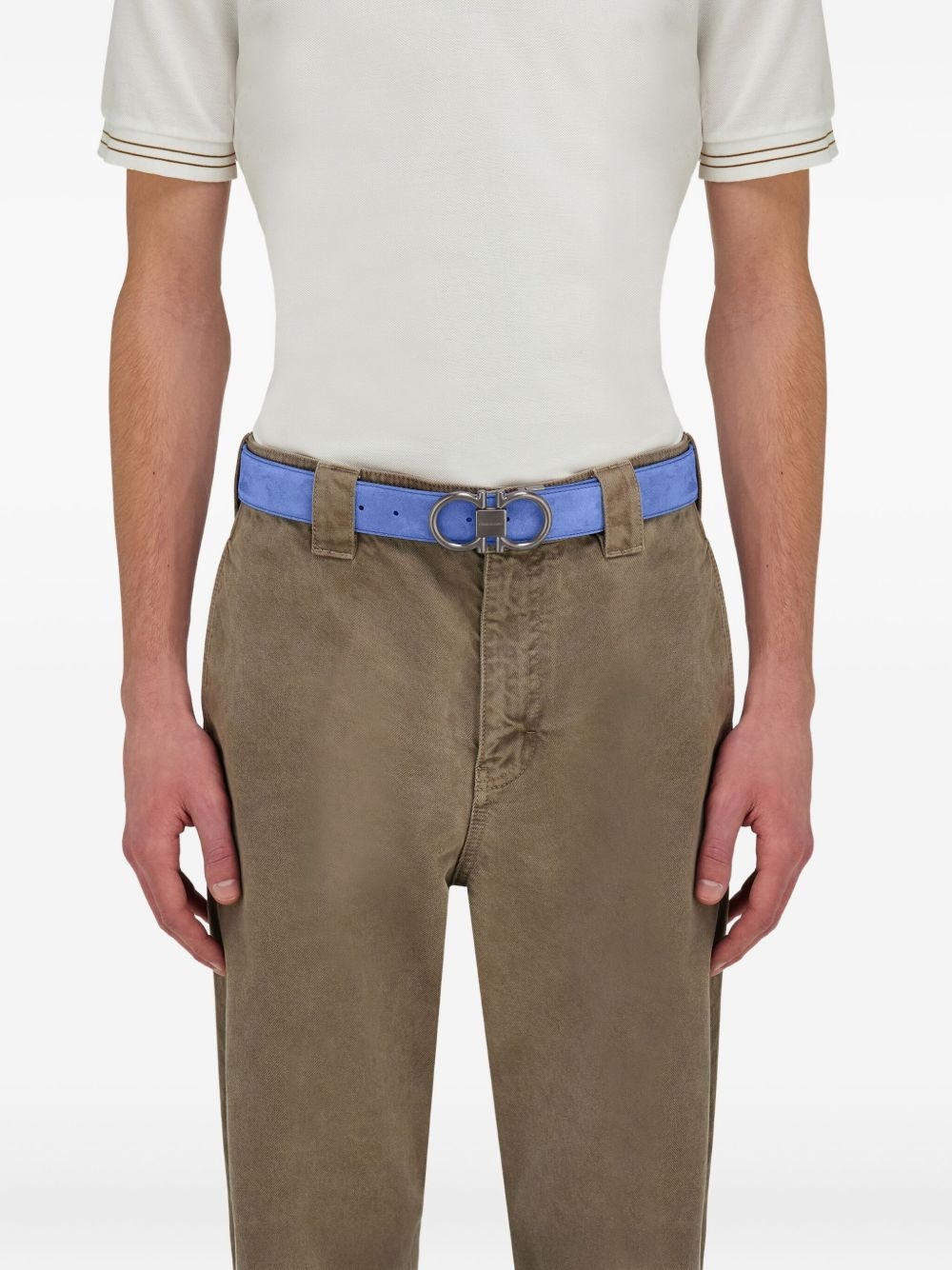 Gancini suede belt - 3