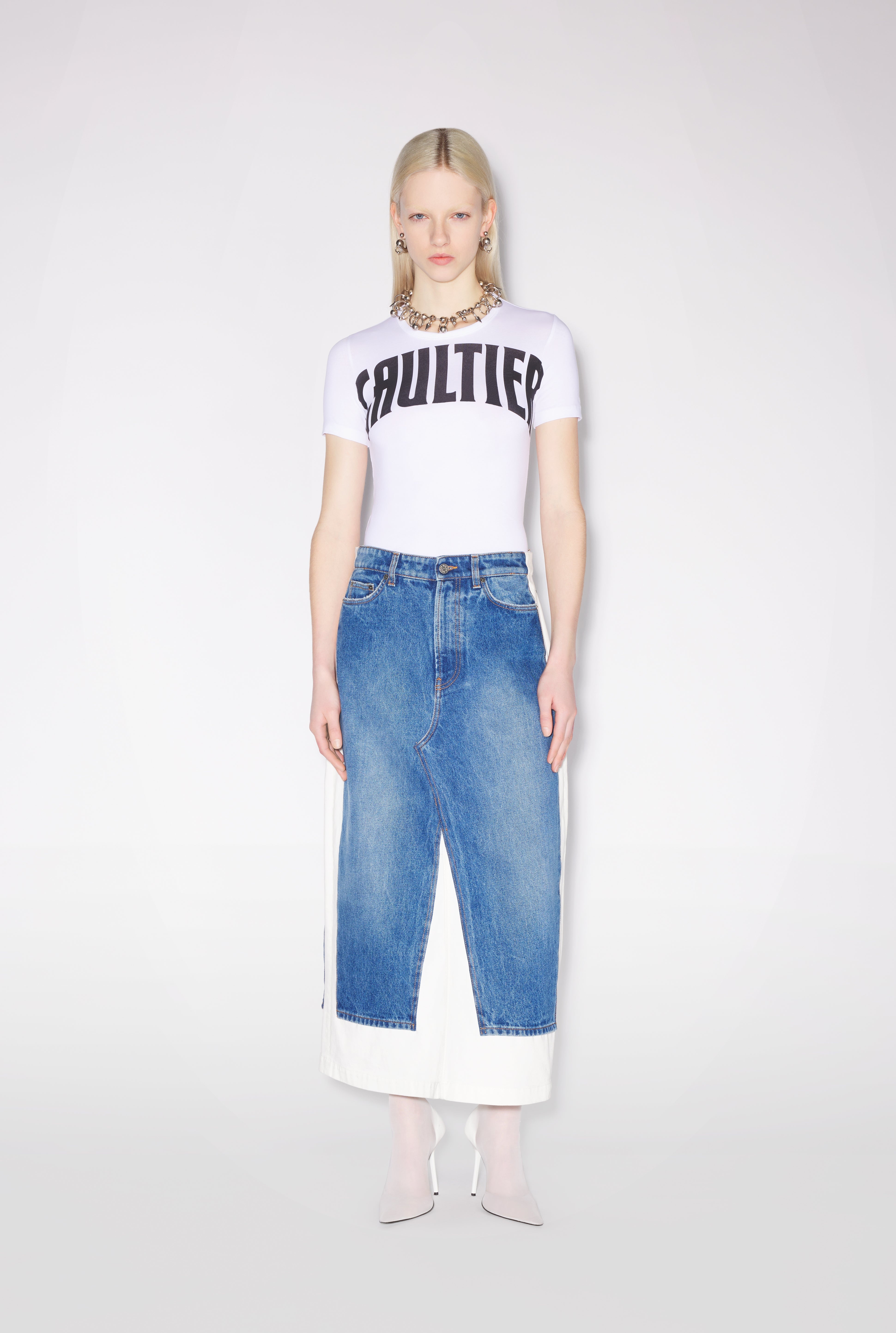 THE TROMPE-L'ŒIL DENIM SKIRT - 1